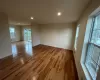 Unfurnished room featuring light wood-type flooring