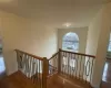 Staircase with wood-type flooring