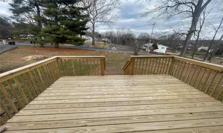 View of deck