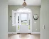 Tiled entrance foyer with plenty of natural light