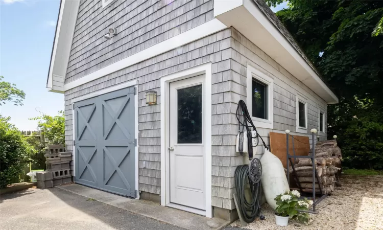 View of outbuilding