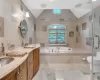 Primary Bathroom with Shower and Whirlpool Tub