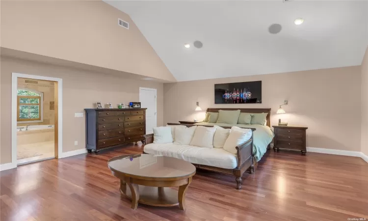 Primary Bedroom with Two Walk-In Closets with Built Ins