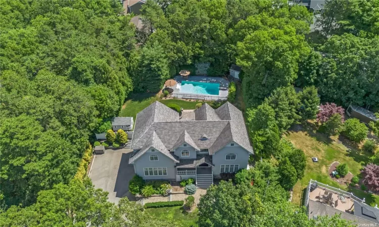 Aerial of Front and Rear Property