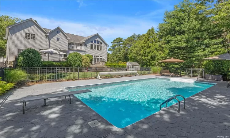 In Ground Pool with Stone Patio