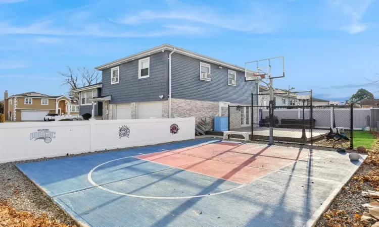 View of basketball court