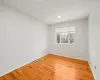 Empty room with light wood-type flooring