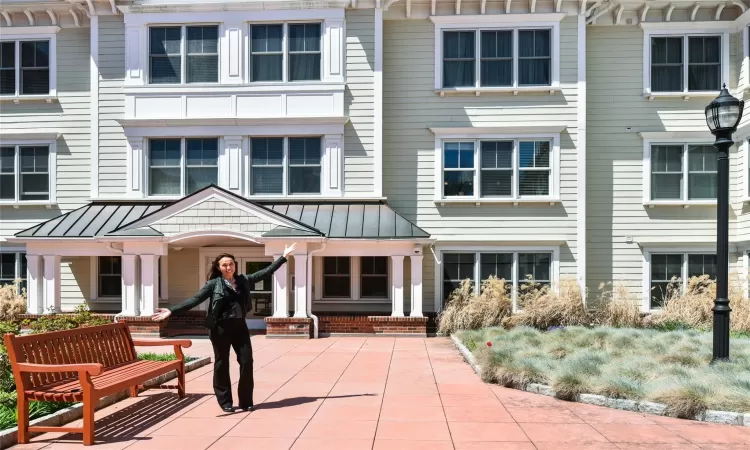 View of front of home featuring a patio