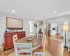 Dining room featuring light wood-type flooring