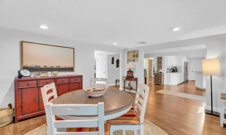 Dining room featuring light wood-type flooring