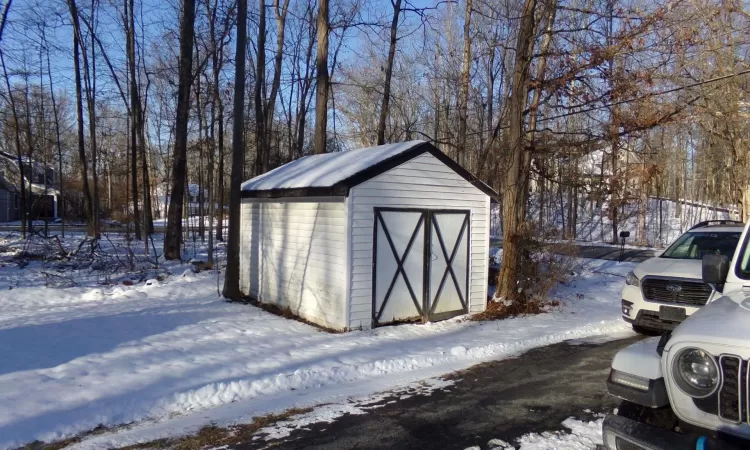 Shed for tenant's private use