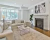 Living room featuring hardwood / wood-style floors