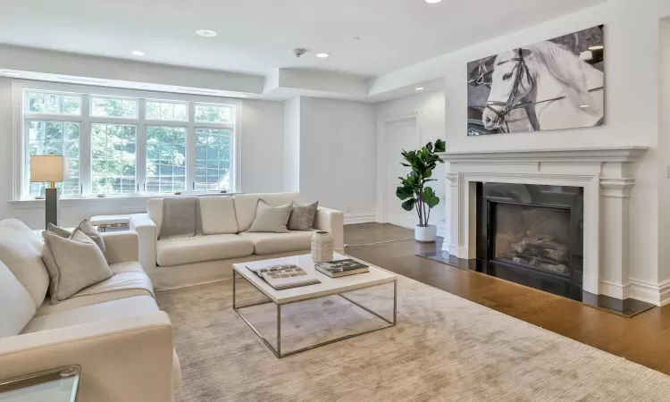 Living room featuring hardwood / wood-style floors