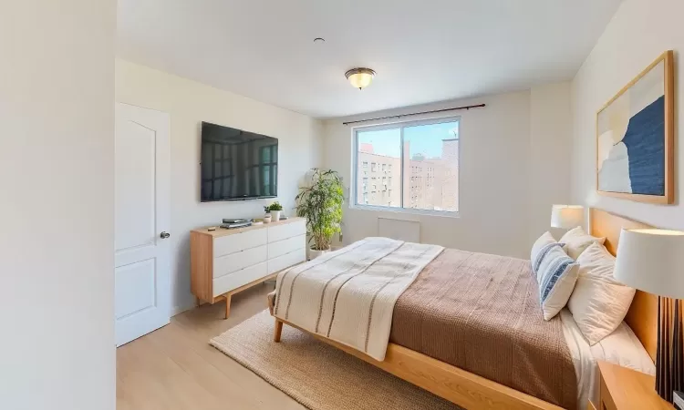 Bedroom featuring light hardwood / wood-style flooring