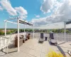 View of patio with an outdoor living space