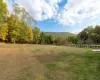 View of yard with a mountain view and a rural view