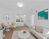 Living room featuring light hardwood / wood-style floors