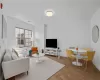 Living room featuring hardwood / wood-style floors