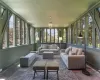 Sunroom / solarium featuring plenty of natural light