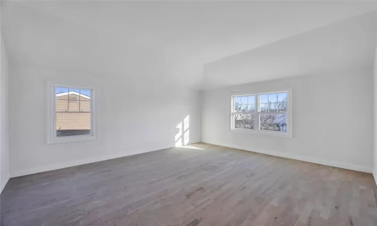 Spare room with light wood-type flooring