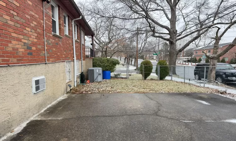 View of property exterior from the backyard