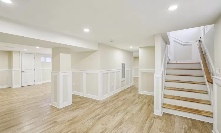 Unfurnished room featuring light hardwood / wood-style floors