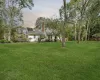 View of yard at dusk