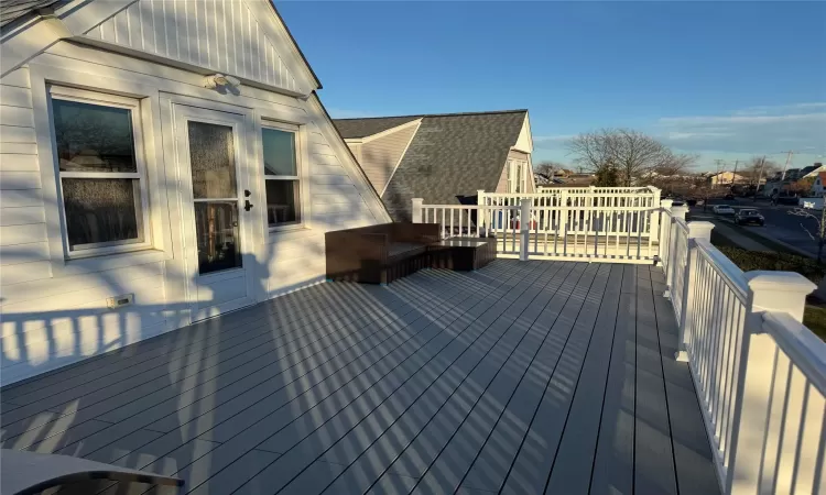 View of trex deck