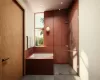 Bathroom featuring separate shower and tub