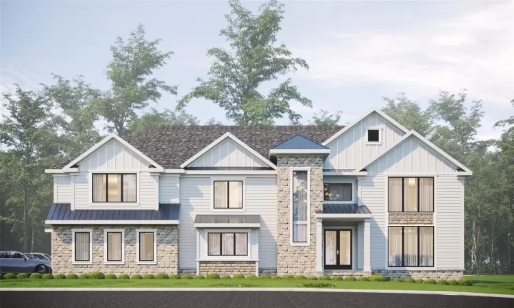 Rendering - View of front of property