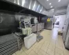 Kitchen with light tile patterned floors