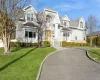 View of front facade with a front yard