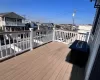 Deck featuring a fire pit