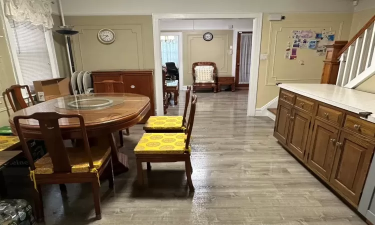 Dining room featuring light hardwood / wood-style floors