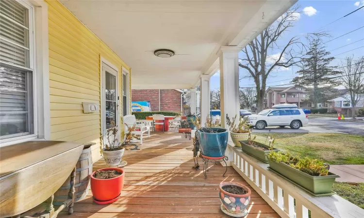 Deck featuring a porch