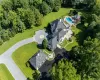 Birds eye view of property