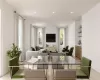 Dining room featuring light hardwood / wood-style floors