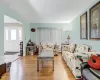 Living room featuring light hardwood / wood-style floors