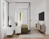 Bedroom featuring light hardwood / wood-style flooring