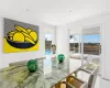 Dining area featuring tile patterned flooring