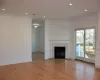 Hallway with light hardwood / wood-style floors