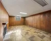 Basement with wooden walls