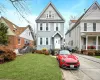 Front facade with a front lawn