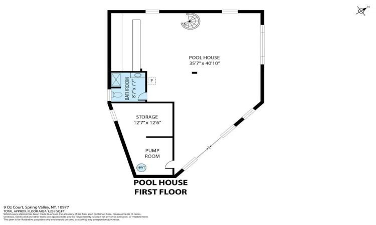 Pool House Floor plan