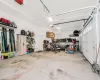 Heated 3 car garage with a garage door opener