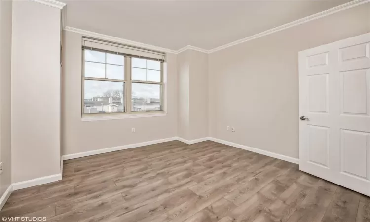 Bedroom with walk in closet