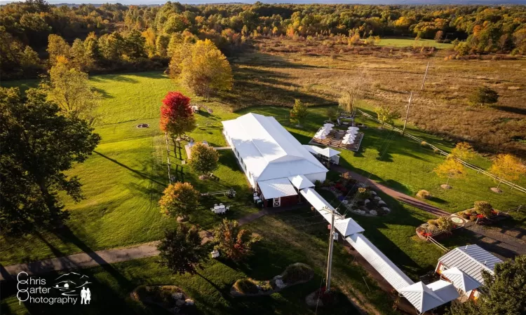 Drone / aerial view featuring a rural view