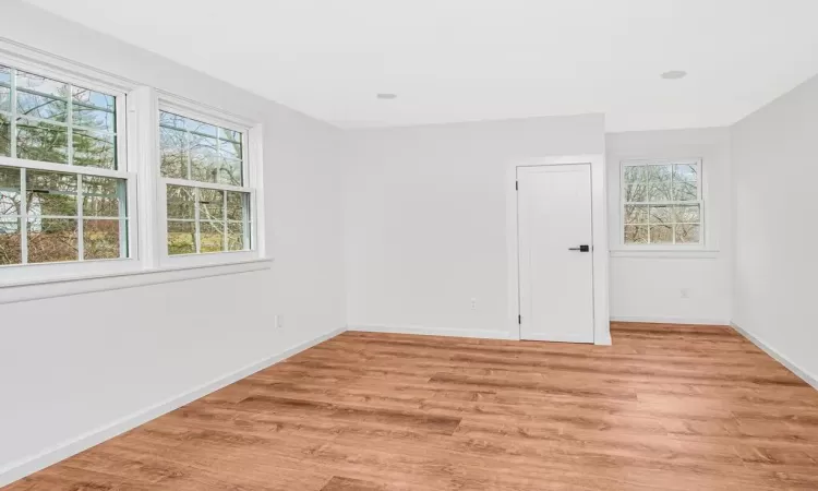 Spare room featuring light hardwood / wood-style floors