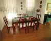 Dining room with wood-type flooring