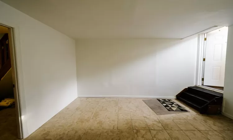 View of tiled empty room